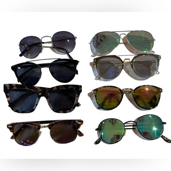 Sunglasses Bundle of 8 - 2 American Eagle, 1 Blue Planet others No Brand - Picture 1 of 10